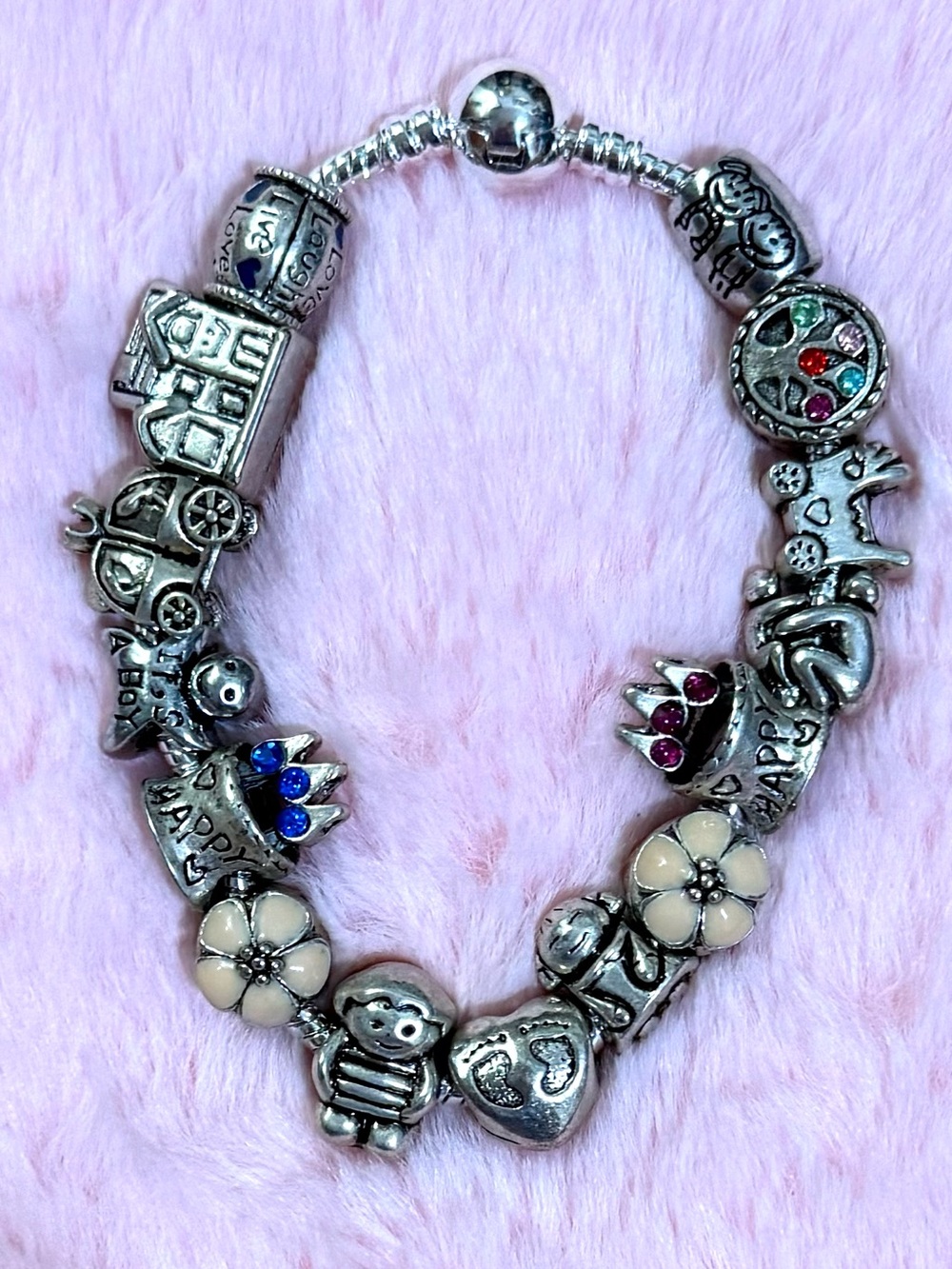 Son Daughter Boy Girl Charm Bracelet 20 Cm